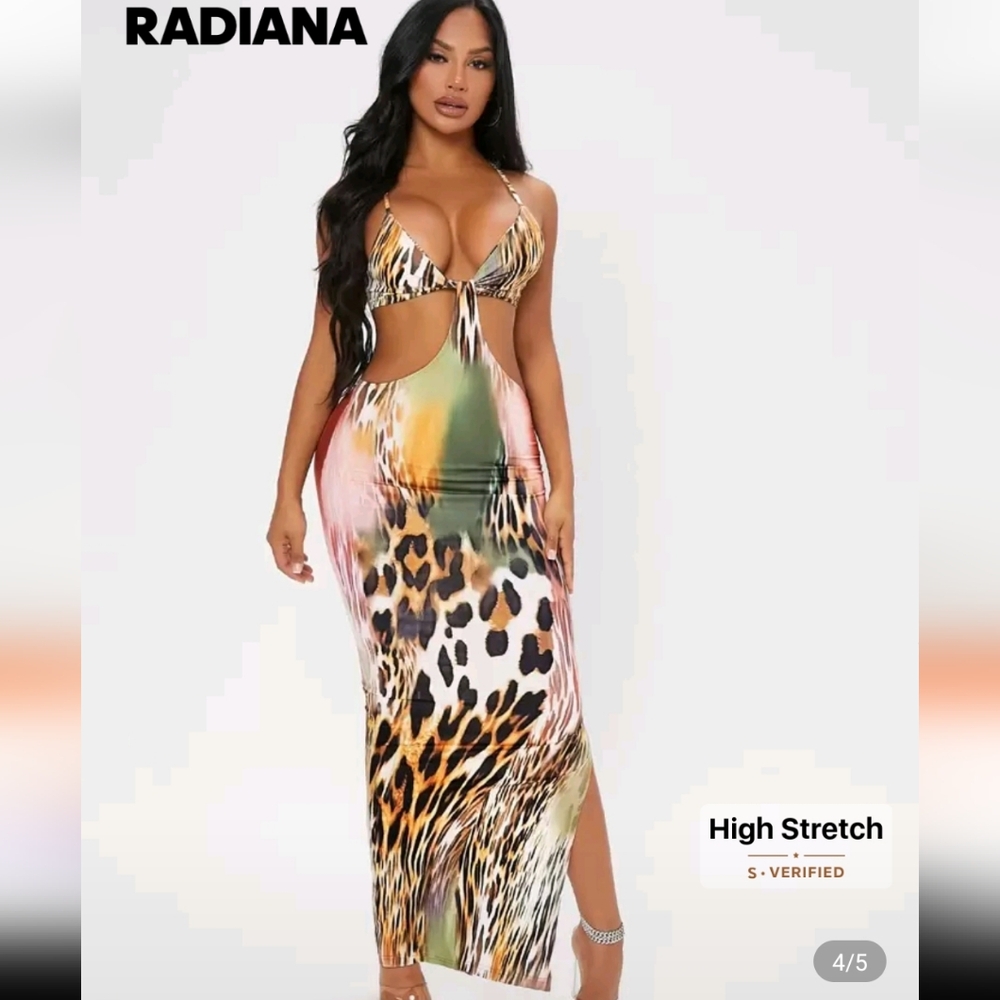 Leopard Print Maxi Dress
